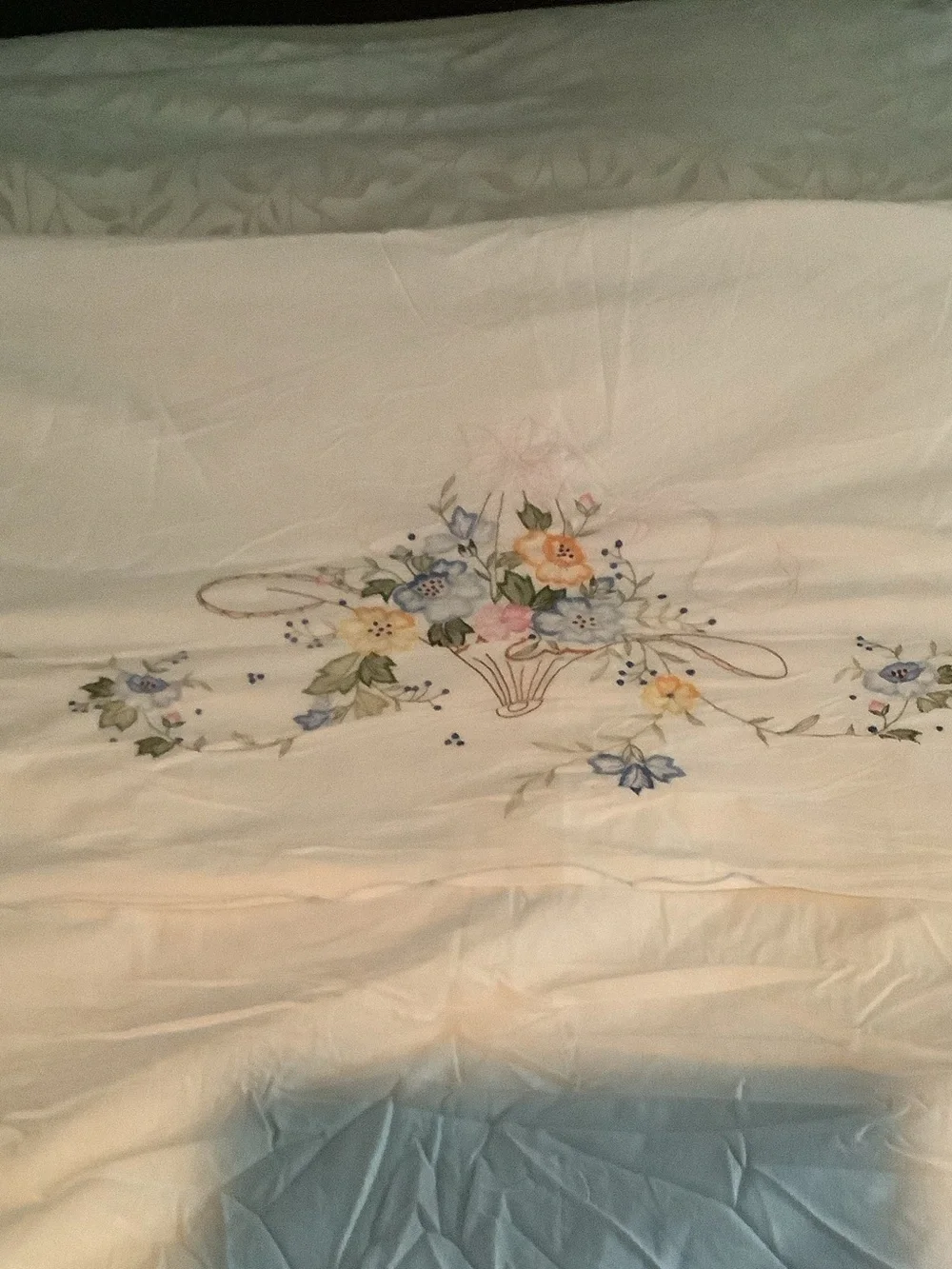 Vintage Embroidered Floral Cotton Bedding